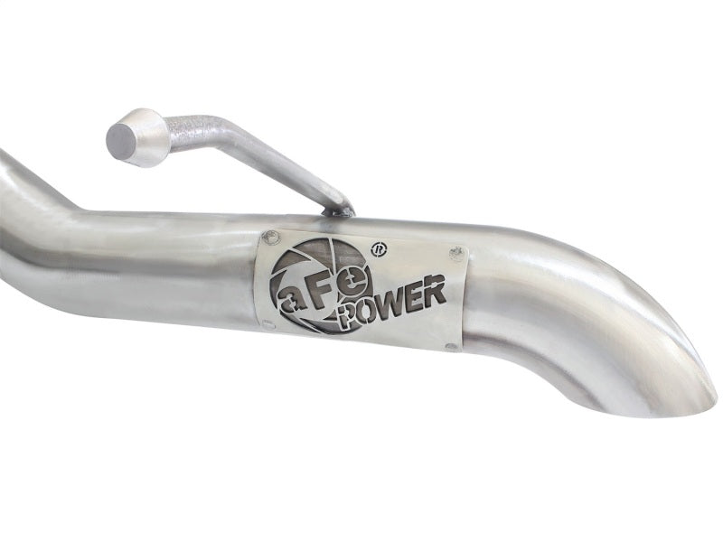 aFe MACHForce XP 2-1/2in SS-409 Cat-Back Exhausts w/ 18in Muffler 07-17 compatible with Jeep Wrangler V6-3.6L 49-48057