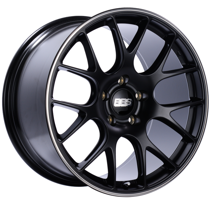 BBS CH-R 20x11.5 5x130 ET65 CB71.6 Satin Black Polished Rim Protector Wheel CH137BPO