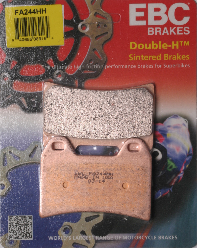 EBC Brakes Double-H Sintered Front Brake Pads Fits BMW F800GT 2013 FA244HH