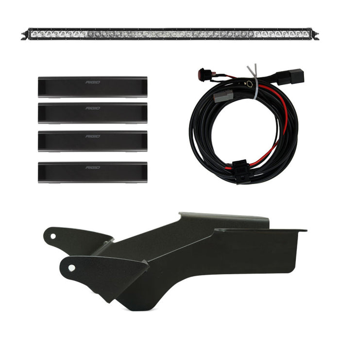 Rigid Industries 2021 Ford Bronco Roof Rack Light Kit (Incl. SR spot/flood Combo Bar) 46726