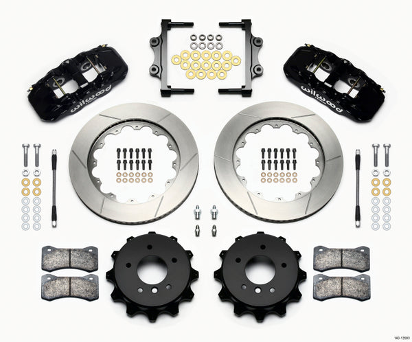 Wilwood AERO4 Rear Kit 14.00 2007-2011 BMW E90 Series w/Lines 140-13583