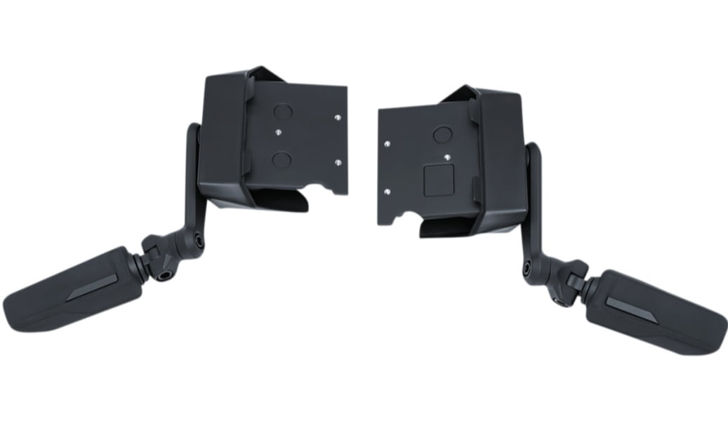 Kuryakyn 6751 Cruise Mounts with Pegs Satin Black