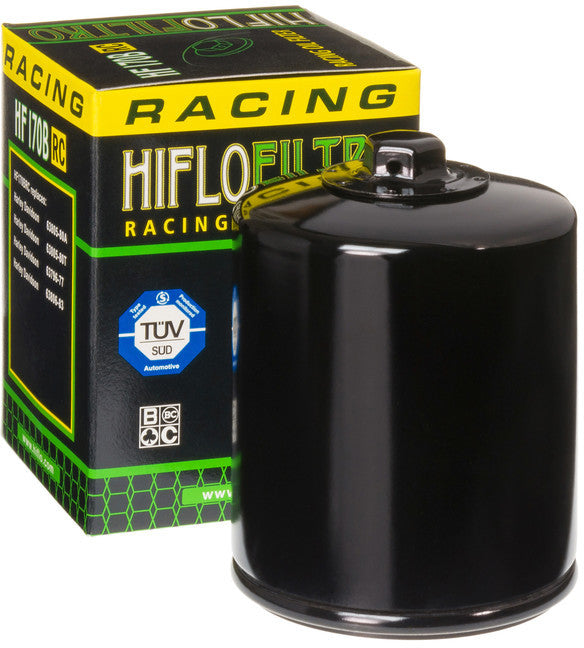 HiFloFiltro HF170BRC Black RC High Performance Premium Oil Filter, Single