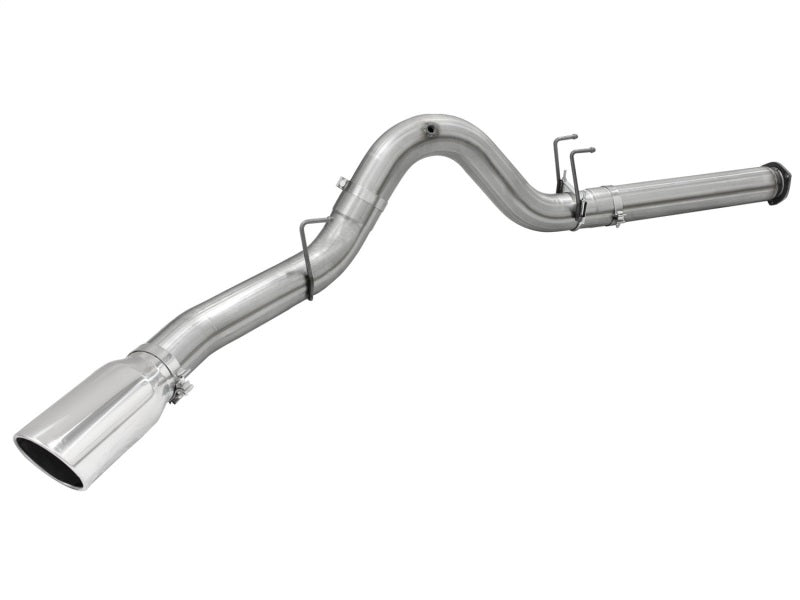 aFe Atlas Exhausts 5in DPF-Back Aluminized Steel Exhaust 2015 Ford Diesel V8 6.7L (td) Polished Tip 49-03064-P