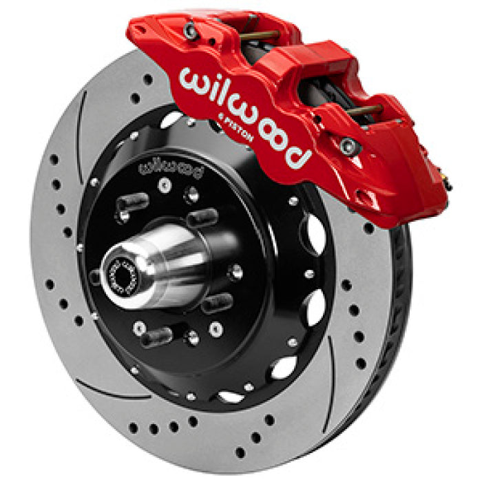 Wilwood Aero6R/ST Front Big Brake Kit 14in D/S Red Powder Coat 79-88 Chevrolet Monte Carlo 140-16246-DR