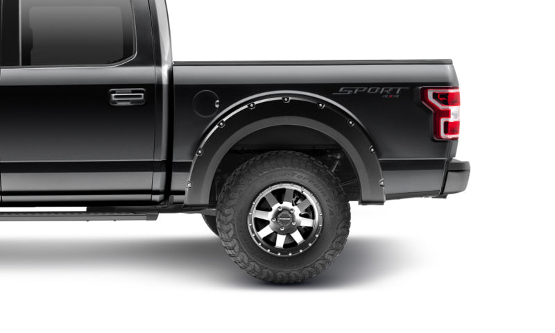 Bushwacker 18-20 Ford F-150 (Excl Models w/Tech Pkg) Pocket Style Flares 4pc Agate Black Met 20945-32