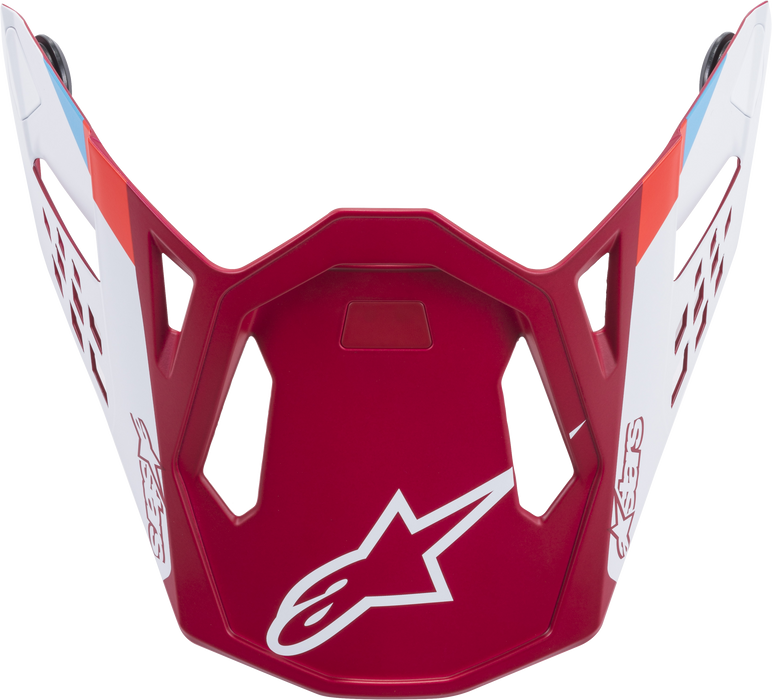 Alpinestars 8981219-3000-M8 M8 Contact Helmet Visor Red/White