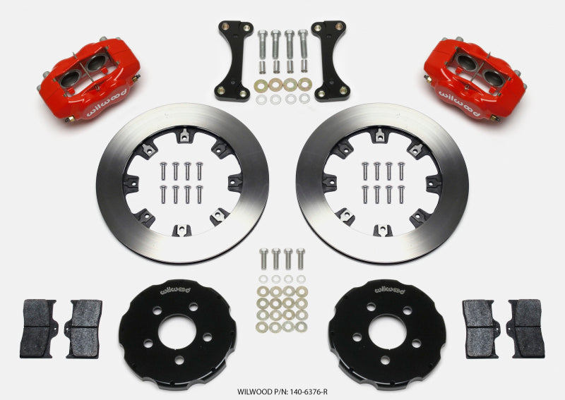Wilwood Forged Dynalite Front Hat Kit 12.19in Red 00-04 PT Cruiser/03-04 SRT/4 140-6376-R