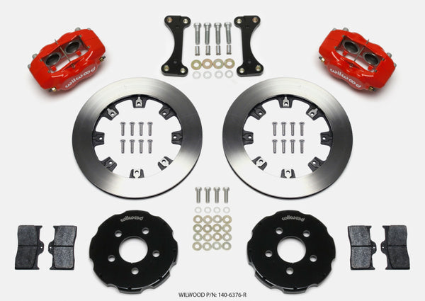 Wilwood Forged Dynalite Front Hat Kit 12.19in Red 00-04 PT Cruiser/03-04 SRT/4 140-6376-R