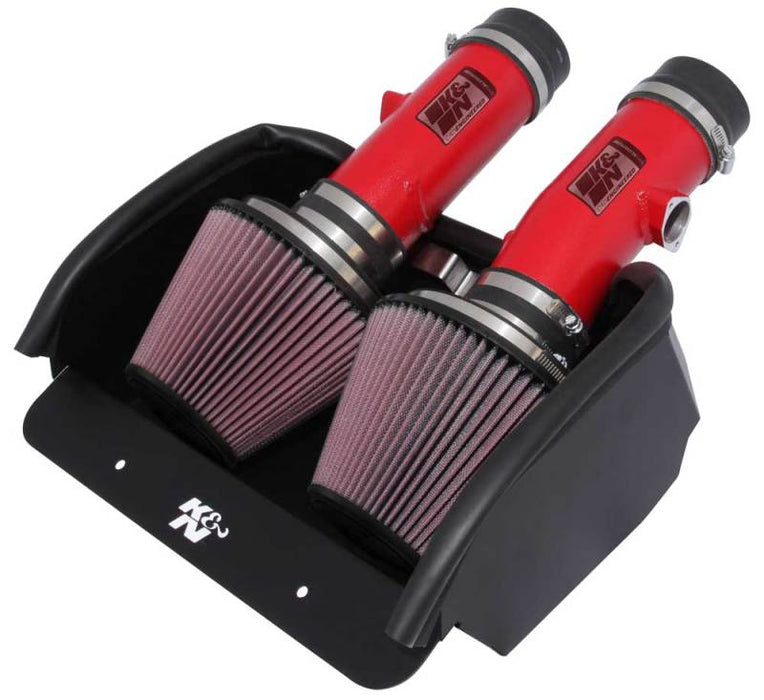 K&N 08 Compatible with Dodge Viper 8.4L-V10 Red Typhoon Short Ram Intake 69-2527TTR