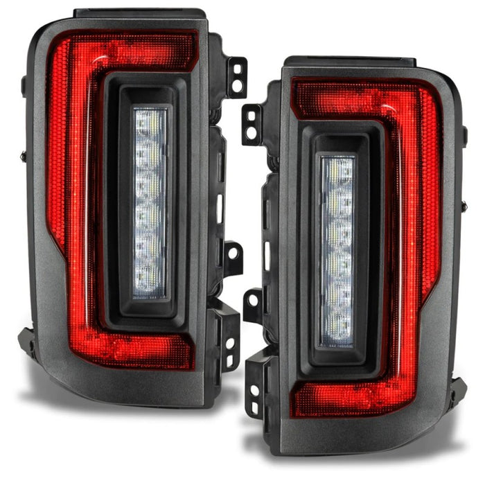 Oracle Lighting "Black Series" Flush Style Led Tail Lights For 2021-2023 Ford Bronco 5892-504-T