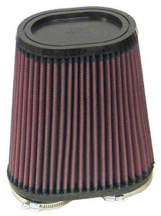 K&N Universal Rubber Filter Dual Flange Oval Tprd 3.75in Base O/S W x 3.438in Top O/S W x 6.75in H RU-4710