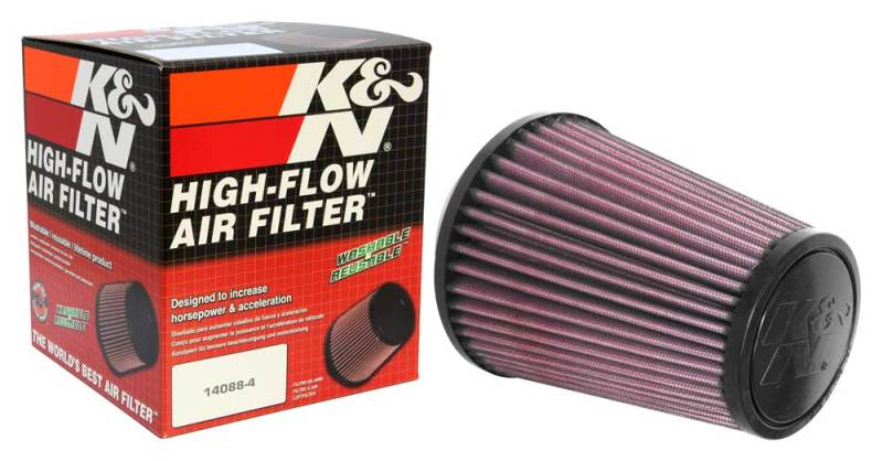 K&N Universal Tapered Filter 3.125in Flange ID x 5in Base OD x 3.5in Top OD x 6in Height RU-3250