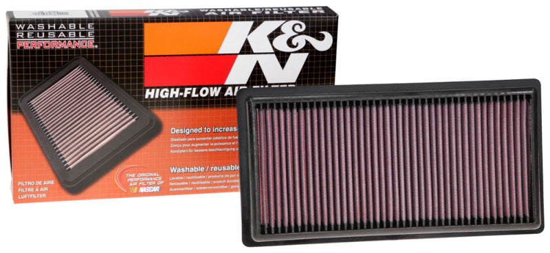 K&N 19-20 compatible with Jeep Renegade L4-1.3L Replacement Air Filter 33-5101