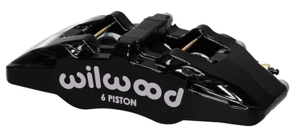 Wilwood Caliper-Forged Dynapro 6 5.25in Mount-Red-R/H 1.62/1.38in/1.38in Pistons .81in Disc 120-13428-RD