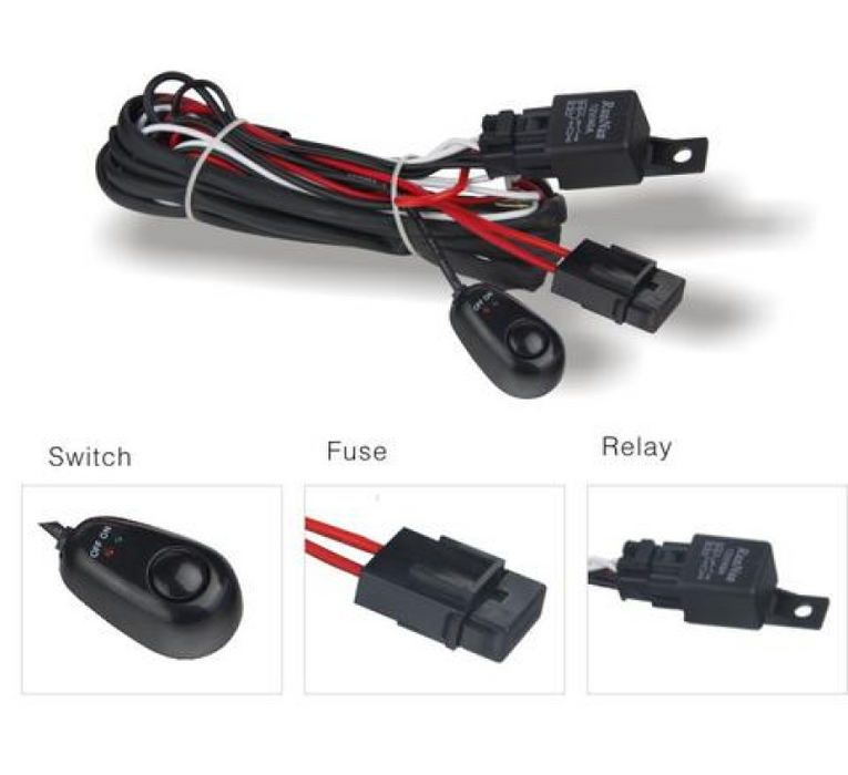 DV8 Offroad Wiring Harness w/ Relay & Switch WIRE HARNESS