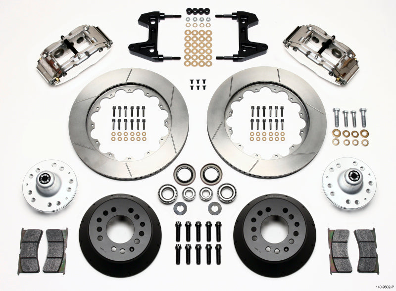 Wilwood Narrow Superlite 6R Front Hub Kit 14.00in Polished 74-80 Pinto/Mustang II Disc Spindle only 140-9802-P