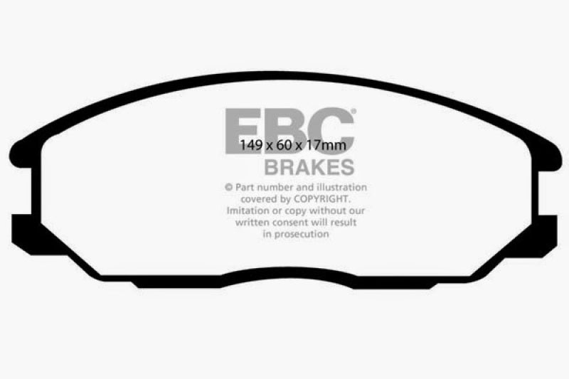 EBC 01-06 Hyundai Santa Fe 2.4 Ultimax2 Front Brake Pads UD864