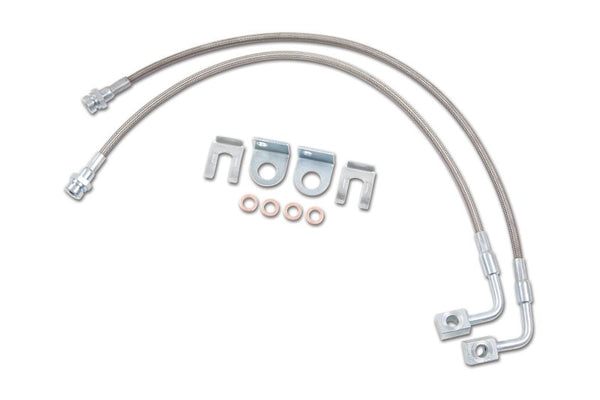 Zone Rear 4-6in Stainless Barake Lines ZONJ5406, Fits 2007-2018 Jeep Wrangler JK ONB6BDUXNGO4KOBS5E
