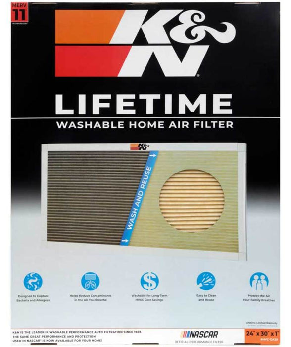 K&N HVAC Filter 24 x 30 x 1 HVC-12430