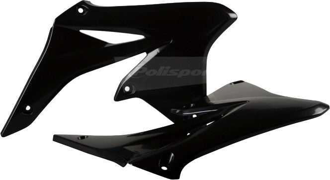 Polisport Radiator Shroud Set (BLACK) For 10-18 SUZUKI RMZ250