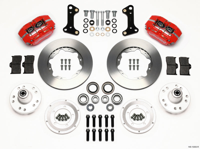 Wilwood Dynapro Dust-Boot Front Kit 11.00in Red 67-69 Camaro 64-72 Nova Chevelle 140-13202-R