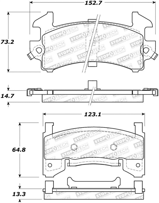 StopTech Street Brake Pads 308.0154