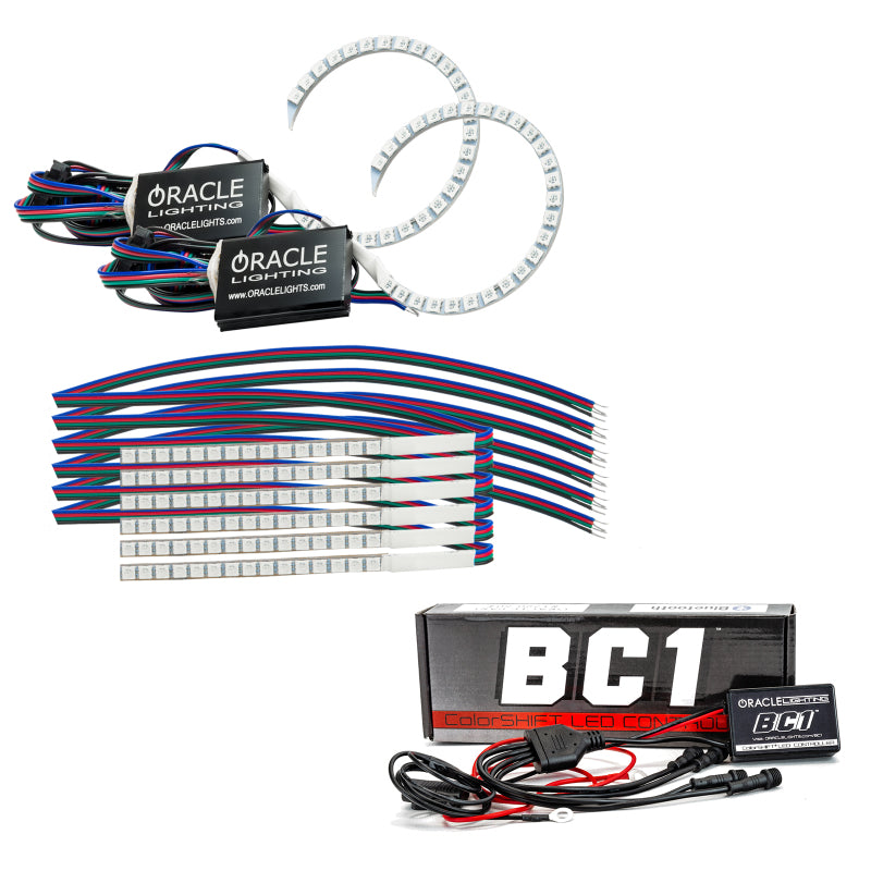 Oracle 18-21 Fits Ford Mustang DRL Upgrade W/ Halo Kit Colorshift W/ BC1 Controller See Warranty 1348-335