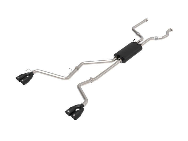 aFe MACH Force-Xp 2.5in. 304 SS C/B Exhaust 20-21 Ford Explorer V6-3.0L Black Tip 49-33139-B