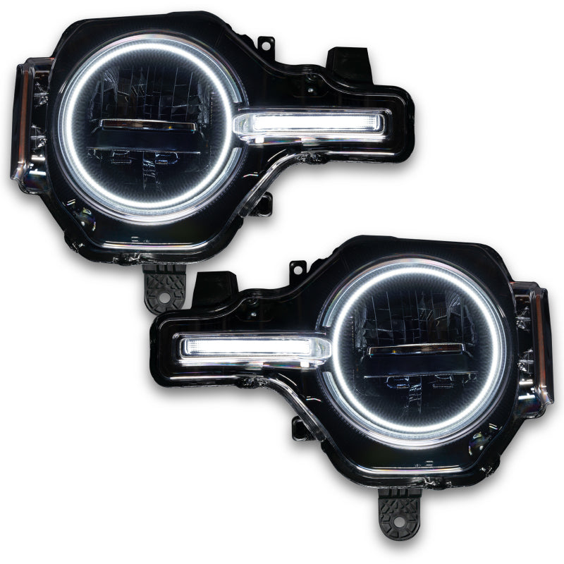 Oracle 21-22 Fits Ford Bronco Headlight Halo Kit W/DRL Bar Base Headlights -W/Rf Cntrl See Warranty 1471-330