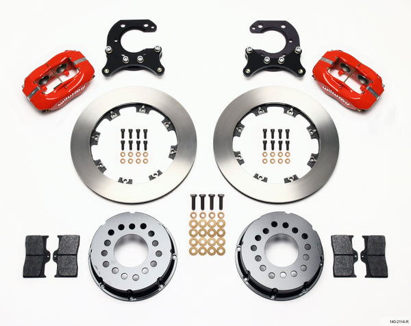 Wilwood Forged Dynalite P/S Rear Kit Red Big Ford 2.54in Offset 140-2114-R