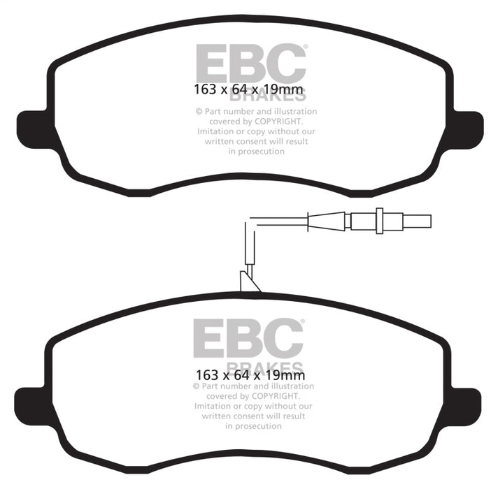 EBC AP Racing Caliper CP7040 (AP Racing Pad CP7040D54) Bluestuff Brake Pads DP5062NDX