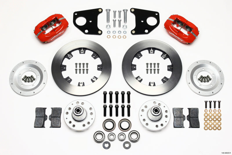 Wilwood Forged Dynalite Front Kit 12.19in Red 62-72 CDP B & E Body-Drum 140-9828-R