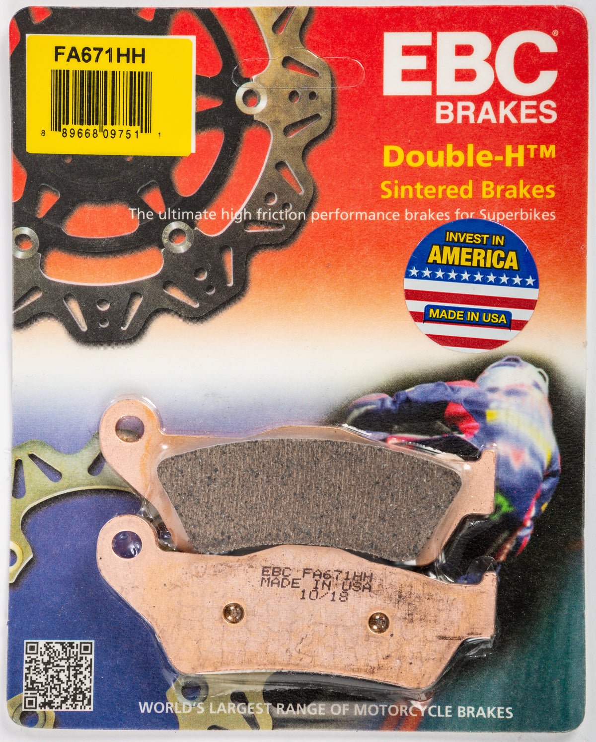 EBC Hh Brake Pads (Rear) for 09-16 Fits BMW K1300S