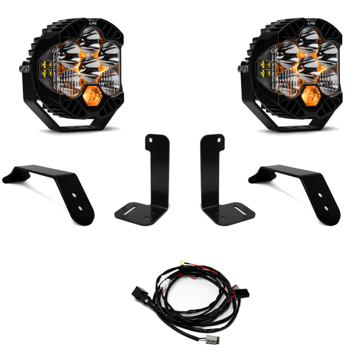 Baja Designs 2018+ compatible with Jeep JL/JT Dual LP6 Auxiliary Light Kit 447659