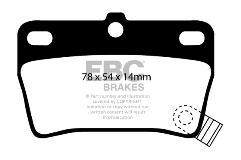 EBC 03-05 Toyota RAV 4 2.4 Ultimax2 Rear Brake Pads UD1051