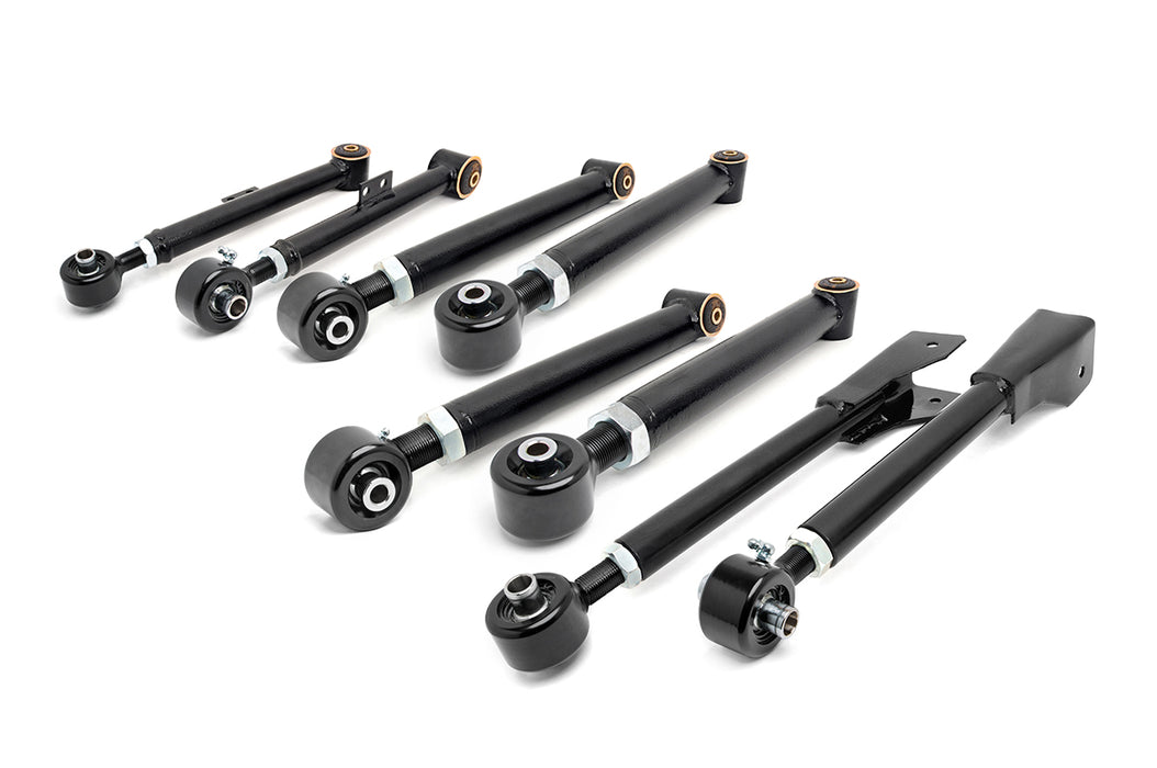 Rough Country X-Flex Control Arms Complete Set compatible with Jeep Wrangler Tj 4Wd (97-06) 11470