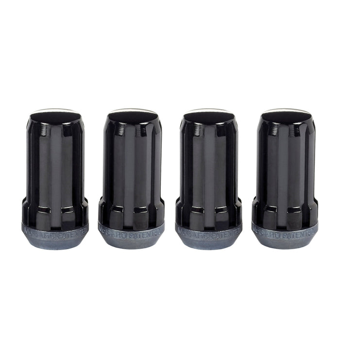 McGard SplineDrive Lug Nut (Cone Seat) M14X1.5 / 1.935in. Length (4-Pack) Black (Req. Tool) 65310BK