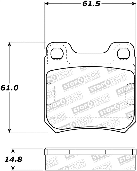 StopTech Street Brake Pads 308.0709