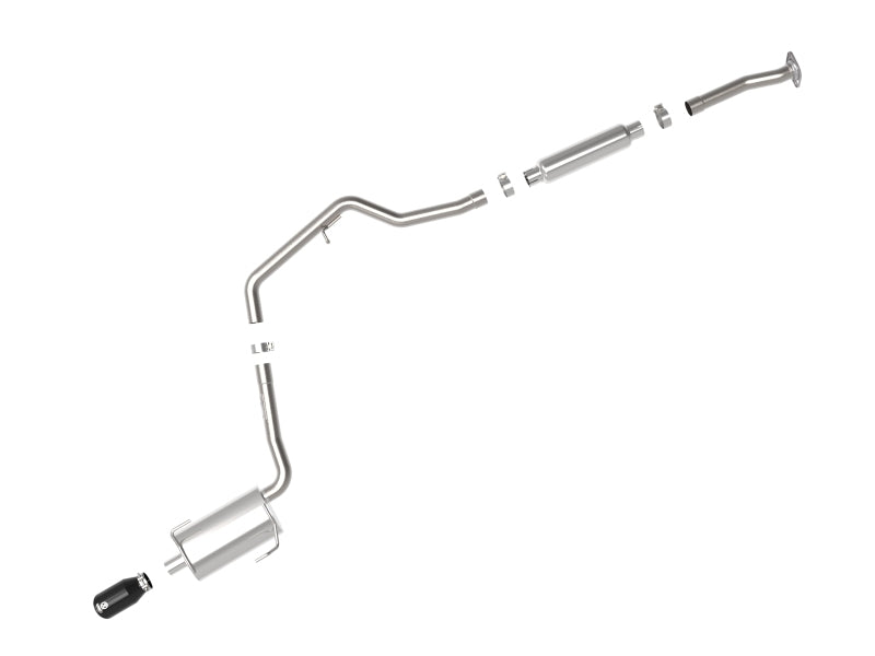 aFe POWER Takeda 12-16 Subaru Impreza 2.0L 2.5in 304SS CB Exhaust w/ Black Tips 49-36052-B