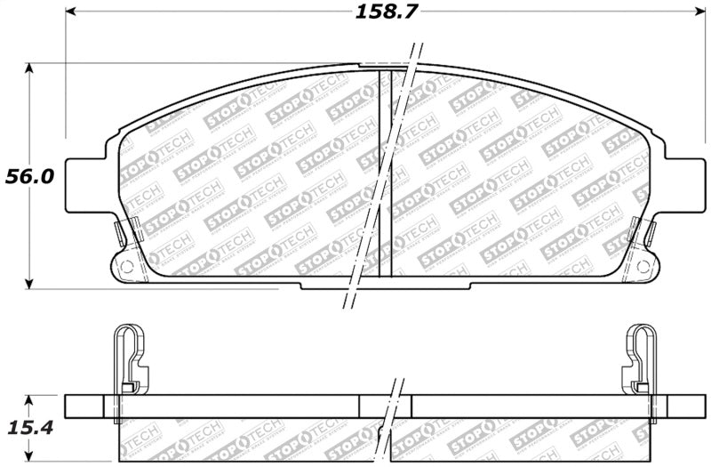 StopTech Street Select Brake Pads Rear 305.0691