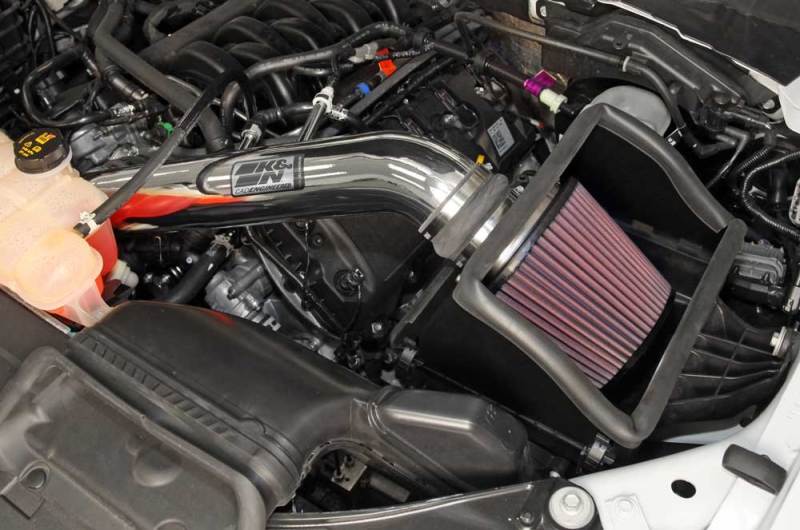 K&N 15 Ford F150 5.0L V8 F/I High Flow Performance Intake Kit 77-2591KP