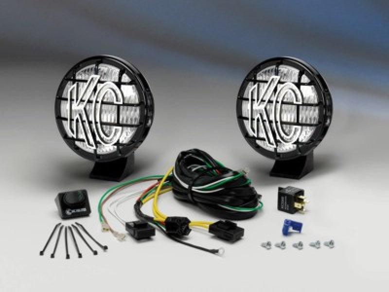 KC HiLiTES Apollo Pro 5in. Halogen Light 55w Fog Beam (Pair Pack System) Black 452