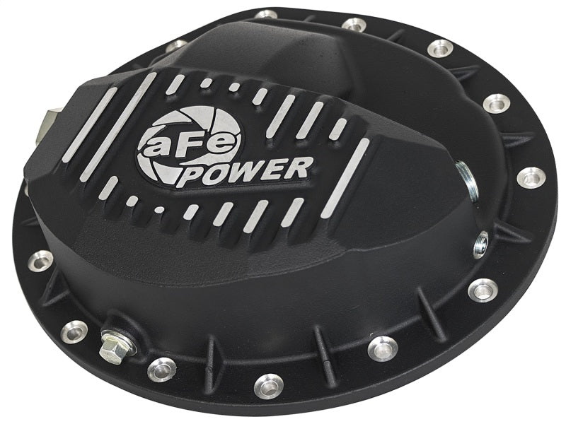 aFe Power Pro Series Rear Differential Cover Black w/ Machined Fins 99-13 GM Trucks (GM 9.5-14) 46-70372