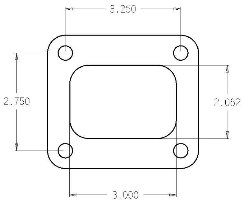 Cometic Turbo FLG T4 Garrett Exh Inlet .010in Exhaust Gasket C4516