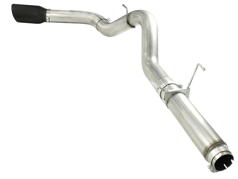 aFe MACHForce XP 5in DPF-Back 409SS Exhaust Compatible with Dodge Diesel Trucks 07.5-12 L6-6.7L (td) Black Tip 49-42016-B