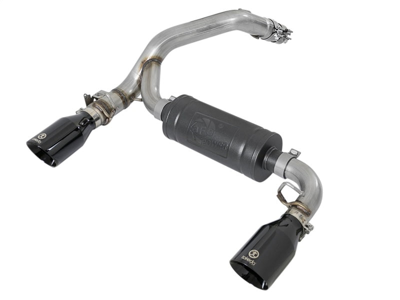 aFe Takeda 3in 304 SS Axle-Back Exhaust System w/ Black Tip 16-18 Ford Focus RS 2.3L (t) 49-33104-B