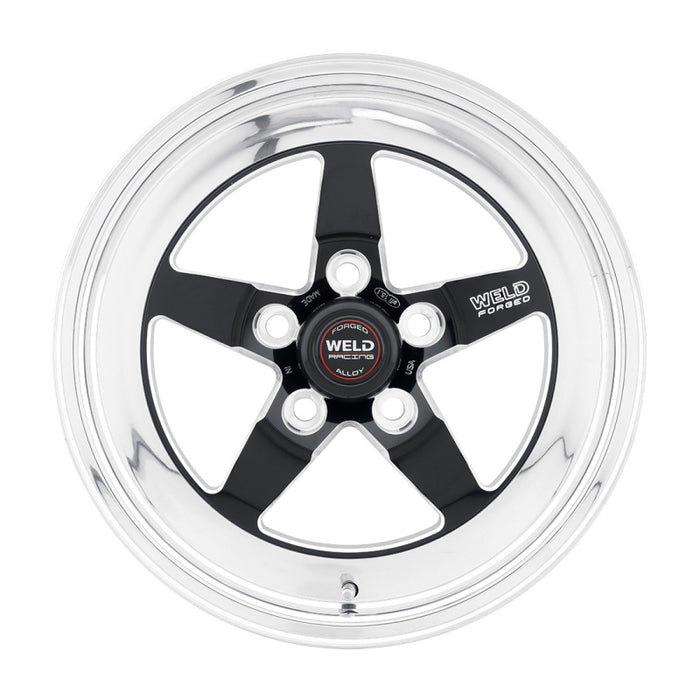 Weld S71 15x12.33 / 5x4.5 BP / 4.5in. BS Black Wheel (Low Pad) Non-Beadlock 71LB-512A45A