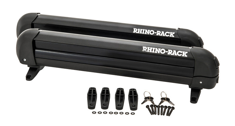 Rhino-Rack Universal Ski/Snowboard Carrier Fits 4 Pairs of Skis or 2 Snowboards Black 574