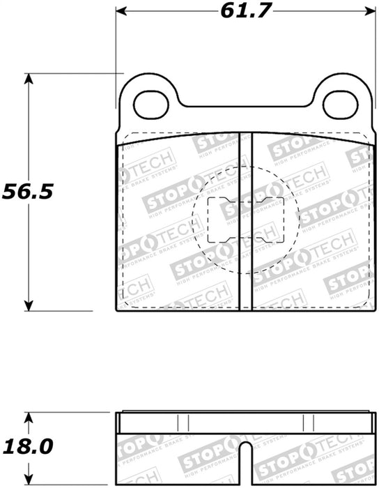 StopTech Street Brake Pads 308.0096